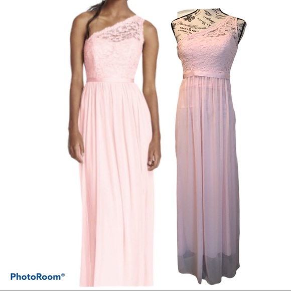 David's Bridal Other - Pre Owned David's Bridal One Shoulder Lace Dress